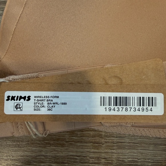 NWT! Lot Of 2 SKIMS Bras Scrunchie Headband 36C/L Bundle - Picture 3 of 16